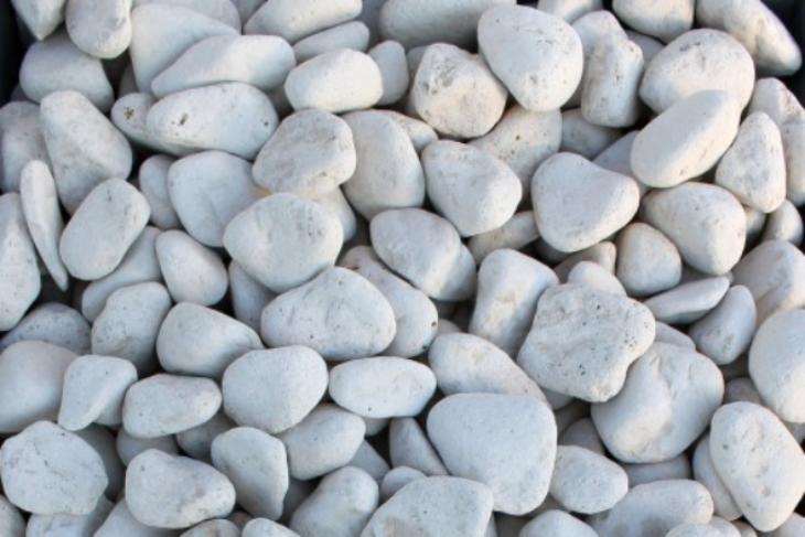 Белая галька галтовка (20-40 мм.)  купить во Владимире от производителя, без посредников