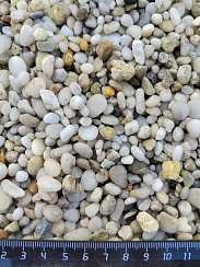 Галька крымская жемчужная фр. 5-10 мм.  купить во Владимире фото Камень Клуб