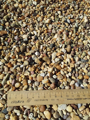 Kamenclub.ru: Галька окат (серо-желтая) фр.5-10 мм. купить  во Владимире галька речная рыжий, желтый, рыжий, серо-желтый речная окатанная галька декоративная 5000 руб/т   фото КАМЕНЬ КЛУБ