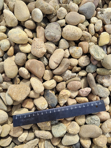 Kamenclub.ru: Галька речная окат рыжая фр. 20-40 мм. купить  во Владимире галька речная окатанная рыжая желтая серая округлая речная галька 5000 руб/т   фото КАМЕНЬ КЛУБ