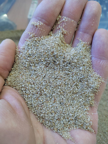 Кварцевый песок для площадок фр. 0,3 - 1 мм.  купить во Владимире фото Камень Клуб