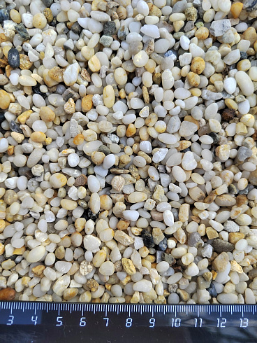 фото Галька крымская жемчужная фр. 3-5 мм. купить во Владимире  в интернет-портале КАМЕНЬ КЛУБ