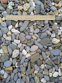 Галька Крымский берег МИКС фр. 20-40 мм.  купить во Владимире фото Камень Клуб