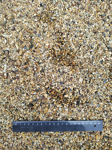 Галька речная окат (рыжая) фр.3-5 мм купить во Владимире 