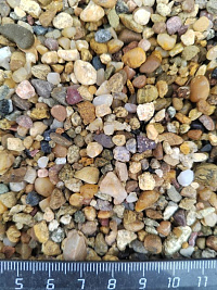 Галька речная окат (рыжая) фр.3-5 мм купить во Владимире  фото, отзывы на сайте Камень Клуб