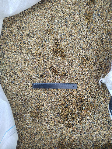 Галька речная окат (рыжая) фр.3-5 мм купить во Владимире 