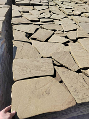 Kamenclub.ru: Песчаник пластушка серо-зеленый (3,0 см)  купить во Владимире песчаник серо-зеленый, серый, зеленый песчаник пластушка колотый рваный ландшафтный 10200 руб/м3   фото КАМЕНЬ КЛУБ