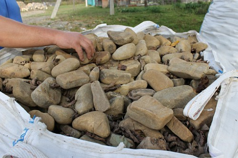 Kamenclub.ru: Песчаник брусчатка  купить во Владимире    5 500 руб/т   фото КАМЕНЬ КЛУБ