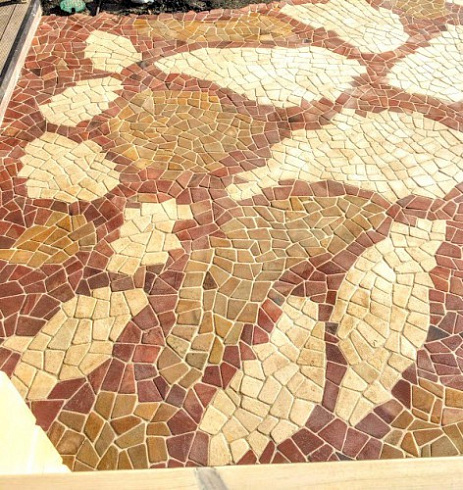 Kamenclub.ru: Песчаник брусчатка (Готика) art PSK-L-01  купить во Владимире    2600 руб/кв.м    фото КАМЕНЬ КЛУБ