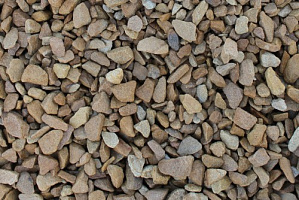 Kamenclub.ru: Щебень крошка желтый (песчаник) фр. 10-20 мм.  купить во Владимире песчаник бежевый, серый, рыжий декоративный ландшафтный щебень колотый 9500 руб/т   фото КАМЕНЬ КЛУБ