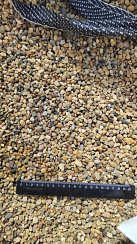 Kamenclub.ru: Галька окат (серо-желтая) фр.5-10 мм. купить  во Владимире галька речная рыжий, желтый, рыжий, серо-желтый речная окатанная галька декоративная 5000 руб/т   фото КАМЕНЬ КЛУБ