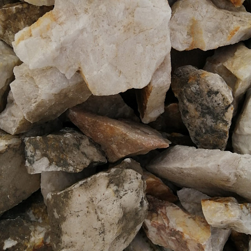 фото Кварц ( фр. 70-100 мм)  купить во Владимире в интернет-портале КАМЕНЬ КЛУБ