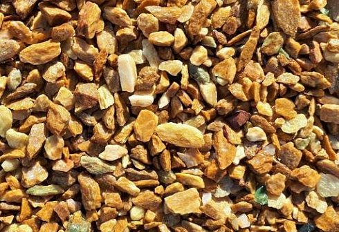 Kamenclub.ru: Щебень крошка желтый (ЗЛАТОЛИТ) фр. 20-40 мм.  купить во Владимире златолит бежевый, золотистый, желтый декоративная каменная крошка 10800 руб/т   фото КАМЕНЬ КЛУБ