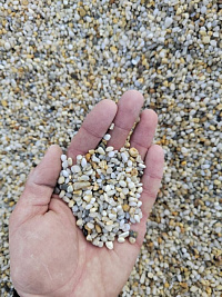 Галька крымская жемчужная фр. 3-5 мм.  купить во Владимире фото Камень Клуб