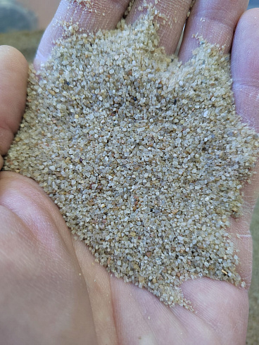 Кварцевый песок для площадок фр. 0,3 - 1 мм.  купить во Владимире фото Камень Клуб